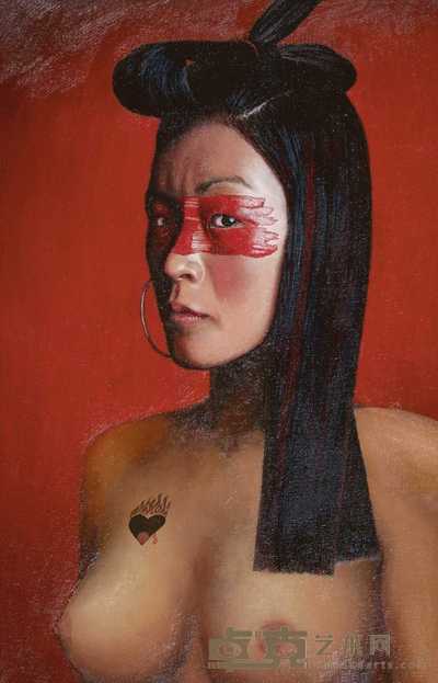 边铎 非洲人物 58.8×38cm